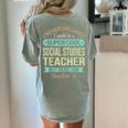 Social Studies Teacher Appreciation Men Women Women's Comfort Colors T-Shirt Back Print Bay Social Studies Teacher Appreciation Men Women Women's Comfort Colors T-Shirt Back Print Bay