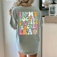 In My Social Studies Teacher Era Cute Social Studies Teacher Women's Comfort Colors T-Shirt Back Print Bay
