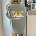Social Studies Teacher World History Teacher Men Women Women's Comfort Colors T-Shirt Back Print Bay