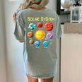 Solar System Cute Face Planets Space Science Teacher School Women's Comfort Colors T-Shirt Back Print Bay Solar System Cute Face Planets Space Science Teacher School Women's Comfort Colors T-Shirt Back Print Bay