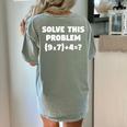 Solve This Problem 9X7467 Elementary Math Teacher Women's Comfort Colors T-Shirt Back Print Bay Solve This Problem 9X7467 Elementary Math Teacher Women's Comfort Colors T-Shirt Back Print Bay