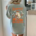 Sorry I'm Booked Ghost Reading Book Lover Teacher Halloween Women's Comfort Colors T-Shirt Back Print Bay Sorry I'm Booked Ghost Reading Book Lover Teacher Halloween Women's Comfort Colors T-Shirt Back Print Bay