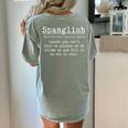 Spanglish Definition Spanish Teacher Bilingual Maestra Women's Comfort Colors T-Shirt Back Print Bay Spanglish Definition Spanish Teacher Bilingual Maestra Women's Comfort Colors T-Shirt Back Print Bay