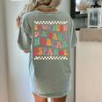 Spanish Teacher Maestra Hablar EspañOl Bilingual Teacher Women's Comfort Colors T-Shirt Back Print Bay