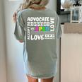 Special Education Advocate Love Support SPED Teacher Women's Comfort Colors T-Shirt Back Print Bay Special Education Advocate Love Support SPED Teacher Women's Comfort Colors T-Shirt Back Print Bay