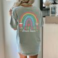 Special Education Dream Team Rainbow SPED Teacher Autism Women's Comfort Colors T-Shirt Back Print Bay