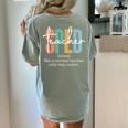 Special Education Sped Teacher Definition For Women & Men Women's Comfort Colors T-Shirt Back Print Bay