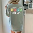 Special Education Teacher SPED Sorry I Can't IEPS Are Due Women's Comfort Colors T-Shirt Back Print Bay Special Education Teacher SPED Sorry I Can't IEPS Are Due Women's Comfort Colors T-Shirt Back Print Bay