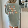 Special Education I Can Write A Goal For That Sped Teacher Women's Comfort Colors T-Shirt Back Print Bay