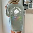 This Is My Spooky COMPUTER TEACHER Costume Don't Scare Me Women's Comfort Colors T-Shirt Back Print Bay This Is My Spooky COMPUTER TEACHER Costume Don't Scare Me Women's Comfort Colors T-Shirt Back Print Bay