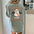 In My Spooky Math Teacher Era Groovy Retro Halloween Costume For Men Women Women's Comfort Colors T-Shirt Back Print Bay
