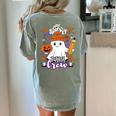 Spooky Para Crew Ghost Halloween Paraprofessional Teacher Women's Comfort Colors T-Shirt Back Print Bay Spooky Para Crew Ghost Halloween Paraprofessional Teacher Women's Comfort Colors T-Shirt Back Print Bay