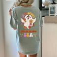 In My Spooky Science Teacher Era Occupational Haunts Women's Comfort Colors T-Shirt Back Print Bay