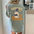 Spooky Teacher Halloween Cute Ghost Pumpkin Reading Women Women's Comfort Colors T-Shirt Back Print Bay Spooky Teacher Halloween Cute Ghost Pumpkin Reading Women Women's Comfort Colors T-Shirt Back Print Bay
