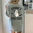 Spooky Toddler Teacher Halloween School Women's Comfort Colors T-Shirt Back Print Bay