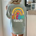 STEAM Teacher Squad Team Crew Back To School STEM Special Women's Comfort Colors T-Shirt Back Print Bay