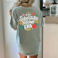 In My Substitute Teacher Era Women's Comfort Colors T-Shirt Back Print Bay