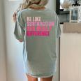 Be Like Subtraction And Make A Difference Math Teacher Women's Comfort Colors T-Shirt Back Print Bay