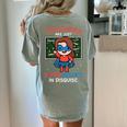 Super Hero Teacher Superheroes In Disguise Women's Comfort Colors T-Shirt Back Print Bay Super Hero Teacher Superheroes In Disguise Women's Comfort Colors T-Shirt Back Print Bay