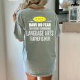 Super Language Arts Teacher Have No Fear T-Shirt Women's Comfort Colors T-Shirt Back Print Bay Super Language Arts Teacher Have No Fear T-Shirt Women's Comfort Colors T-Shirt Back Print Bay