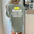 Super Personal Finance Teacher Have No Fear T-Shirt Women's Comfort Colors T-Shirt Back Print Bay