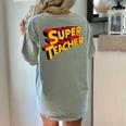 Super Teacher SuperTeacher Women's Comfort Colors T-Shirt Back Print Bay Super Teacher SuperTeacher Women's Comfort Colors T-Shirt Back Print Bay