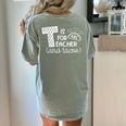 T Is For Teacher And Tacos For Teacher & Tacos Lovers Men Women Girls Kids Women's Comfort Colors T-Shirt Back Print Bay