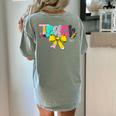 Teach Coquette Bow Teacher Back To School Happy First Day Women's Comfort Colors T-Shirt Back Print Bay Teach Coquette Bow Teacher Back To School Happy First Day Women's Comfort Colors T-Shirt Back Print Bay