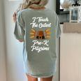 I Teach The Cutest Pre-K Pilgrims Thanksgiving Teacher Item Women's Comfort Colors T-Shirt Back Print Bay I Teach The Cutest Pre-K Pilgrims Thanksgiving Teacher Item Women's Comfort Colors T-Shirt Back Print Bay