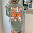 I Teach The Cutest Pumpkins Halloween Fall Teacher Women Women's Comfort Colors T-Shirt Back Print Bay I Teach The Cutest Pumpkins Halloween Fall Teacher Women Women's Comfort Colors T-Shirt Back Print Bay