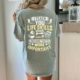 I Teach You Life Skills Home Economics Teacher Women's Comfort Colors T-Shirt Back Print Bay I Teach You Life Skills Home Economics Teacher Women's Comfort Colors T-Shirt Back Print Bay