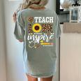 TEACH LOVE INSPIRE Teacher Sunflower Appreciation Women's Comfort Colors T-Shirt Back Print Bay TEACH LOVE INSPIRE Teacher Sunflower Appreciation Women's Comfort Colors T-Shirt Back Print Bay