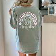 Teach Love Inspire Teacher Women's Comfort Colors T-Shirt Back Print Bay Teach Love Inspire Teacher Women's Comfort Colors T-Shirt Back Print Bay