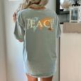 Teach Peace Teacher Teacher Women's Comfort Colors T-Shirt Back Print Bay Teach Peace Teacher Teacher Women's Comfort Colors T-Shirt Back Print Bay