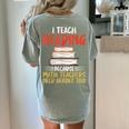 I Teach Reading Because Math Teachers Need Heroes Too Men Women Women's Comfort Colors T-Shirt Back Print Bay I Teach Reading Because Math Teachers Need Heroes Too Men Women Women's Comfort Colors T-Shirt Back Print Bay