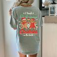 I Teach The Smartest Cookies In The Batch Teacher Christmas For Men Women Kids Women's Comfort Colors T-Shirt Back Print Bay