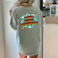 I Teach Superheroes Retro Comic Super Teacher Graphic Women's Comfort Colors T-Shirt Back Print Bay I Teach Superheroes Retro Comic Super Teacher Graphic Women's Comfort Colors T-Shirt Back Print Bay