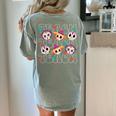 Teach Teacher Dia De Los Muertos Day Of The Dead Sugar Skull Women's Comfort Colors T-Shirt Back Print Bay Teach Teacher Dia De Los Muertos Day Of The Dead Sugar Skull Women's Comfort Colors T-Shirt Back Print Bay