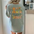 I Teach Tiny Humans About Jesus Christian Teacher Religious Women's Comfort Colors T-Shirt Back Print Bay I Teach Tiny Humans About Jesus Christian Teacher Religious Women's Comfort Colors T-Shirt Back Print Bay
