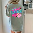 Teacher 90s Retro Colorful Teacher Of The 90s Back To School Women's Comfort Colors T-Shirt Back Print Bay Teacher 90s Retro Colorful Teacher Of The 90s Back To School Women's Comfort Colors T-Shirt Back Print Bay