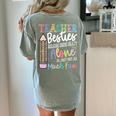 Teacher Besties Because Going Crazy Alone Is Not As Much Fun Women's Comfort Colors T-Shirt Back Print Bay