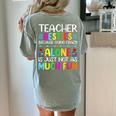 Teacher Besties Because Going Crazy Alone Is Not Fun Women's Comfort Colors T-Shirt Back Print Bay