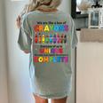 Teacher We Are Like a Box Of Crayons Back To School Women's Comfort Colors T-Shirt Back Print Bay Teacher We Are Like a Box Of Crayons Back To School Women's Comfort Colors T-Shirt Back Print Bay