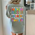 Teacher We Are Like a Box Of Crayons For Men Women Kids Women's Comfort Colors T-Shirt Back Print Bay