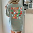 Teacher Christmas Alphabet Back To School Holiday Learning Women's Comfort Colors T-Shirt Back Print Bay Teacher Christmas Alphabet Back To School Holiday Learning Women's Comfort Colors T-Shirt Back Print Bay