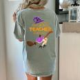This Is My Teacher Costume Halloween Family Matching Group Women's Comfort Colors T-Shirt Back Print Bay