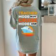 Teacher Cruise Shirt Cruise Mode Men Women Women's Comfort Colors T-Shirt Back Print Bay Teacher Cruise Shirt Cruise Mode Men Women Women's Comfort Colors T-Shirt Back Print Bay