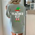 The Teacher Elf Matching Family Christmas Women's Comfort Colors T-Shirt Back Print Bay The Teacher Elf Matching Family Christmas Women's Comfort Colors T-Shirt Back Print Bay
