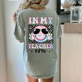 In My Teacher Era Groovy Tie Dye Back To School Cute Teacher Women's Comfort Colors T-Shirt Back Print Bay