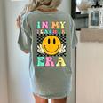 In My Teacher Era Retro Back To School Teacher Student Women's Comfort Colors T-Shirt Back Print Bay In My Teacher Era Retro Back To School Teacher Student Women's Comfort Colors T-Shirt Back Print Bay